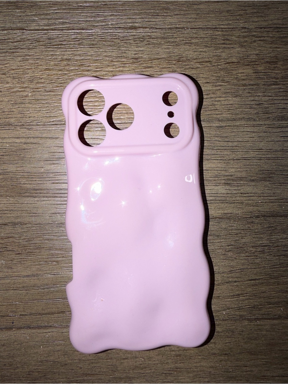 Soft Pink Wavy Silicone Phone Case